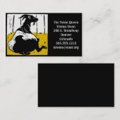 Visitenkarten Viktorianische Holzziege Visitenkarte (Vorne/Hinten)