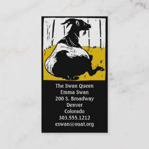 Visitenkarten Viktorianische Holzziege Visitenkarte