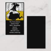 Visitenkarten Viktorianische Holzziege Visitenkarte (Vorne/Hinten)