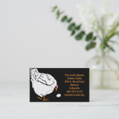 Visitenkarten Viktorianisches Hähnchen und Ei aus  Visitenkarte (Stehend Vorderseite)