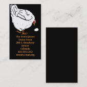 Visitenkarten Viktorianisches Hähnchen und Ei aus Visitenkarte (Vorne/Hinten)