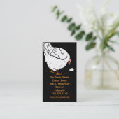 Visitenkarten Viktorianisches Hähnchen und Ei aus  Visitenkarte (Stehend Vorderseite)