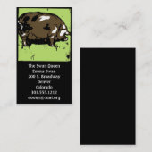 Visitenkarten Viktorianisches Holzschnitt Visitenkarte (Vorne/Hinten)