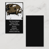 Visitenkarten Viktorianisches Holzschnitt Visitenkarte (Vorne/Hinten)