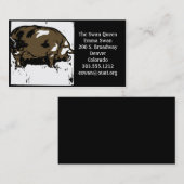 Visitenkarten Viktorianisches Holzschnitt Visitenkarte (Vorne/Hinten)