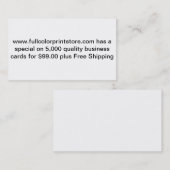 Visitenkarten Visitenkarte (Vorne/Hinten)