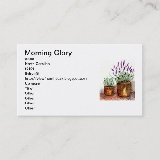 Visitenkarten Visitenkarte (Vorderseite)