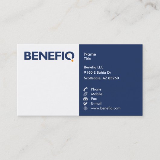 Visitenkarten Visitenkarte (Vorderseite)