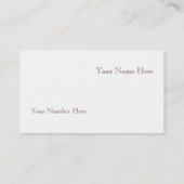 Visitenkarten Visitenkarte (Rückseite)