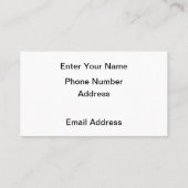 Visitenkarten Visitenkarte (Rückseite)