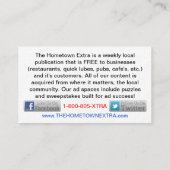 Visitenkarten Visitenkarte (Rückseite)