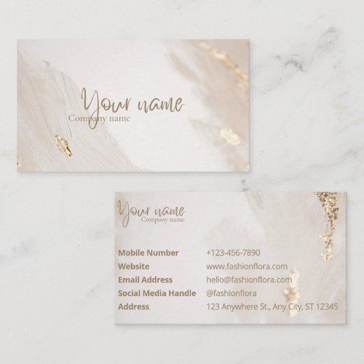 Visitenkarten Visitenkarte (Vorne/Hinten)