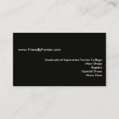 Visitenkarten Visitenkarte (Rückseite)