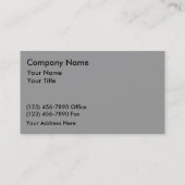 Visitenkarten Visitenkarte (Rückseite)