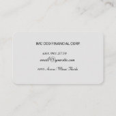 Visitenkarten Visitenkarte (Rückseite)