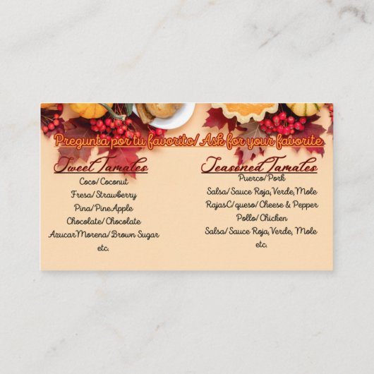 Visitenkarten Visitenkarte (Rückseite)