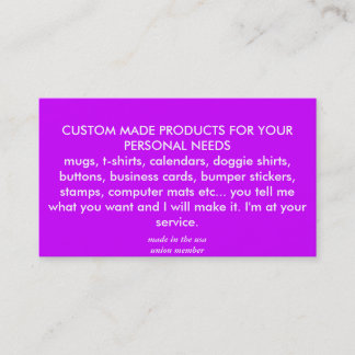 Visitenkarten Visitenkarte