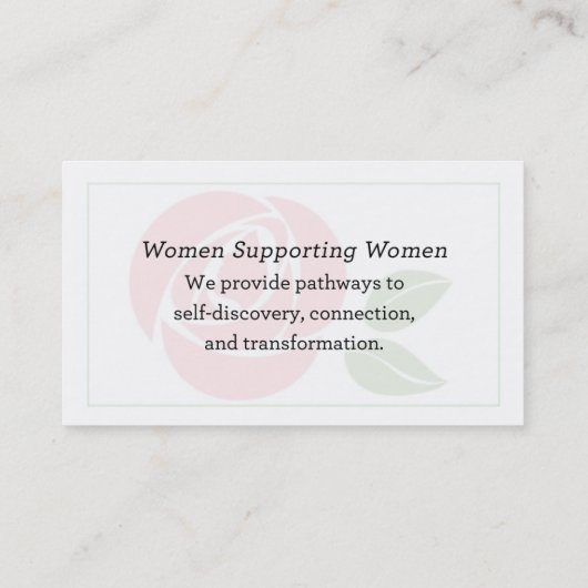 Visitenkarten Visitenkarte (Rückseite)