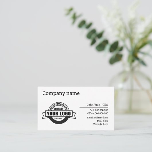 Visitenkarten Visitenkarte (Stehend Vorderseite)