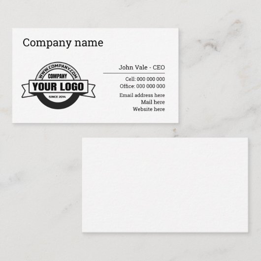 Visitenkarten Visitenkarte (Vorne/Hinten)