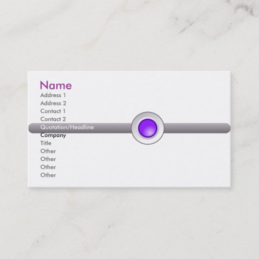 Visitenkarten Visitenkarte (Vorderseite)