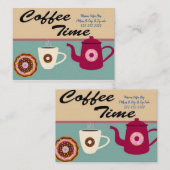 Visitenkarten, Visitenkarten für den Coffee Shop Visitenkarte (Vorne/Hinten)