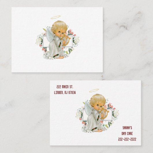 Visitenkarten, Visitenkarten für Tagespflege Visitenkarte (Vorne/Hinten)