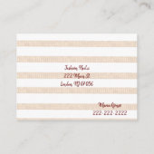 Visitenkarten, Visitenkarten Visitenkarte (Rückseite)