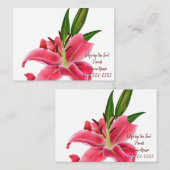 Visitenkarten, Visitenkarten von Florist Lily Visitenkarte (Vorne/Hinten)