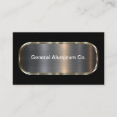 Visitenkarten von Aluminiumlieferfirmen Visitenkarte (Vorderseite)