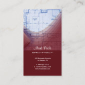 Visitenkarten von Crimson Red Architecture Visitenkarte (Rückseite)