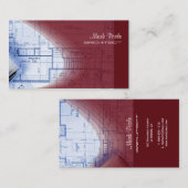 Visitenkarten von Crimson Red Architecture Visitenkarte (Vorne/Hinten)