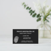 Visitenkarten von Privatdetektoren Visitenkarte (Stehend Vorderseite)