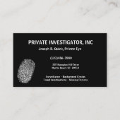 Visitenkarten von Privatdetektoren Visitenkarte (Vorderseite)