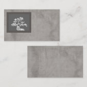 Visitenkarten-Vorlage bonsai Art Not grau Visitenkarte (Vorne/Hinten)