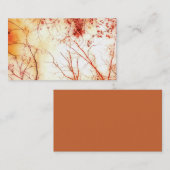 Visitenkarten-Vorlage Herbstbäume Visitenkarte (Vorne/Hinten)