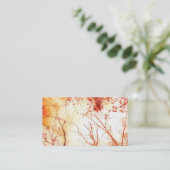 Visitenkarten-Vorlage Herbstbäume Visitenkarte (Stehend Vorderseite)