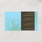 Visitenkarten-Vorlage, Unkraut Visitenkarte (Rückseite)