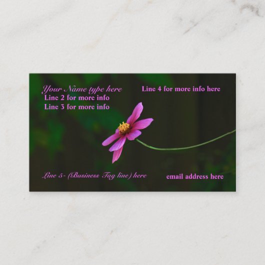 Visitenkarten: w/a Touch der Natur Visitenkarte (Vorderseite)