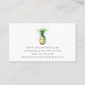 Visitenkarten Wasserfarbene Ananas Visitenkarte (Vorderseite)