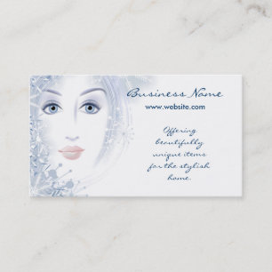 Visitenkarten Winter-Schönheits-Damen-Design 2 Visitenkarte