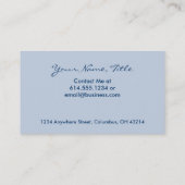 Visitenkarten Winter-Schönheits-Damen-Design 2 Visitenkarte (Rückseite)