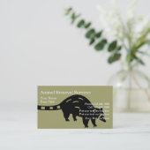 Visitenkarten zum Entfernen von Tieren Visitenkarte (Stehend Vorderseite)