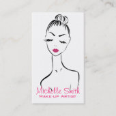 Visitenkartendesign von Frauen im Gesicht Visitenkarte (Vorderseite)