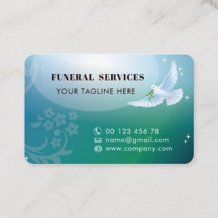 Visitenkartenkollektion für Bestattungsdienste Visitenkarte