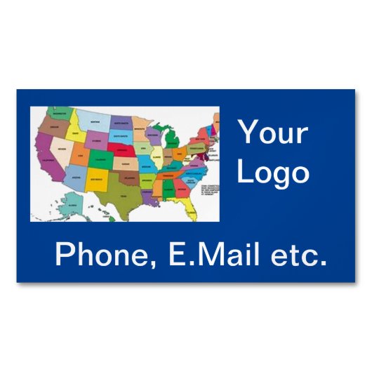 Visitenkartenmagazin Magnetische Visitenkarte (Vorderseite)