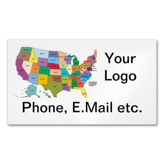 Visitenkartenmagazin Magnetische Visitenkarte (Vorderseite)