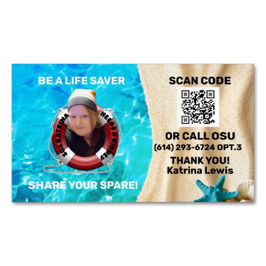 Visitenkartenmagazin Magnetische Visitenkarte (Vorderseite)