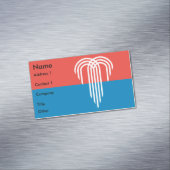 Visitenkartenmagazin mit Fahne von Kansas City Magnetische Visitenkarte (Beispiel)