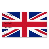 Visitenkartenmagazin mit Flagge des Vereinigten Kö